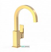 Смеситель для раковины Tres Cuadro сolors однорычажный золото 00660602OR