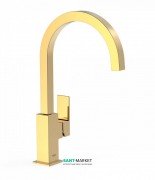 Смеситель для раковины Tres Cuadro сolors однорычажный золото 00660702OR