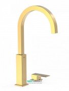 Смеситель для раковины Tres Cuadro сolors консольный однорычажный золото 00610504OR