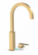 Смеситель для раковины Tres Cuadro сolors консольный однорычажный золото матовый 00610504OM