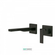 Змішувач для раковини Tres Cuadro colors настінний одноважільний чорний матовий 00620012NM