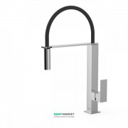 Змішувач для кухні Tres Cuadro Tres з висувною лійкою хром 00648701