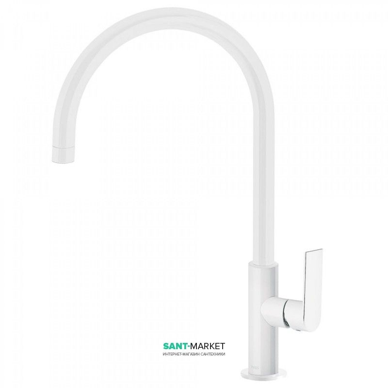 Змішувач для кухні Tres Top Tres colors одноважільний білий матовий 20044002BM