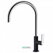 Змішувач для кухні Tres Top Tres colors одноважільний чорний/хром 20044002NE