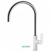 Смеситель для кухни Tres Top Tres colors однорычажный белый/хром 20044002BL