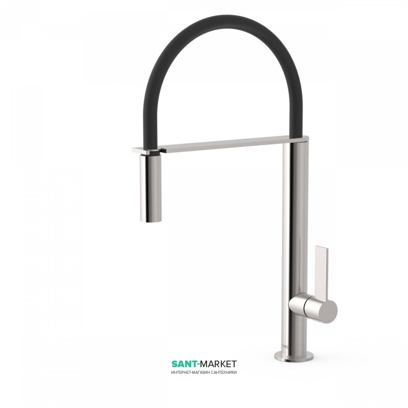 Змішувач для кухні Tres Top Tres colors з висувною лійкою сталь 20548702AC