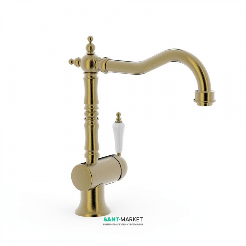 Змішувач для кухні Tres Tres-Сlasic color одноважільний зістарена латунь 24234101LV
