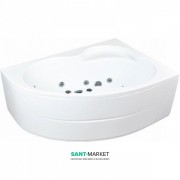 Ванна гідромасажна акрилова PoolSpa Mistral 160х105 R права система Smart 1 білий PHA6F10ST1C0000