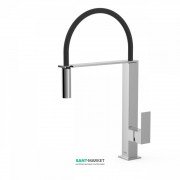 Смеситель для кухни Tres  Cuadro Tres с выдвижной лейкой хром 00648701