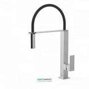 Змішувач для кухні Tres Cuadro Tres з висувною лійкою хром 00648701