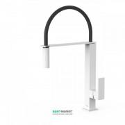 Змішувач для кухні Tres Top Tres colors з висувною лійкою білий матовий 00648701BM