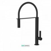 Змішувач для кухні Tres Top Tres colors з висувною лійкою чорний матовий 20548702NM