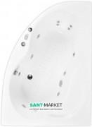 Ванна аеро- та гідромасажна акрилова PoolSpa Mistral 150х105 R права система Smart 2 + білий PHA6C10ST2C1960