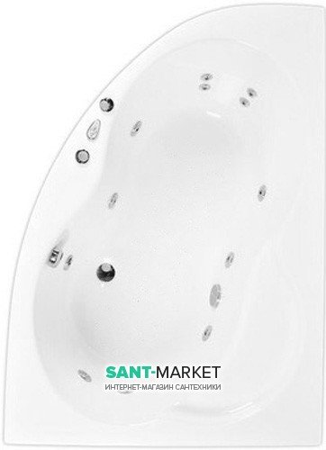 Ванна гидромассажная акриловая PoolSpa Mistral 150х105 R правая система Smart 1 белый PHA6C10ST1C0000