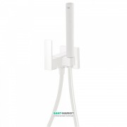 Гигиенический душ со смесителем встраиваемый Tres Cuadro colors белый матовый 00612301BM