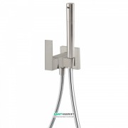 Гигиенический душ со смесителем встраиваемый Tres Cuadro colors сталь 00612301AC