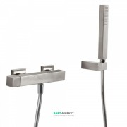 Смеситель для душа Tres Cuadro colors однорычажный с ручным душем сталь 50716703