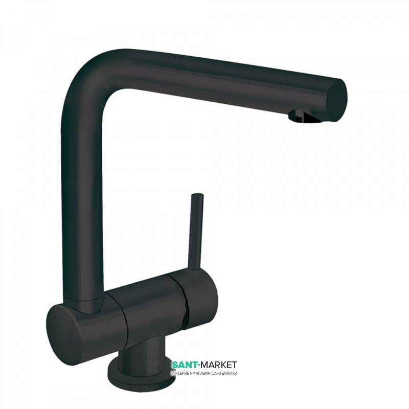 Смеситель для кухни Tres Top Tres colors однорычажный наклоняемый черный матовый 030335NM