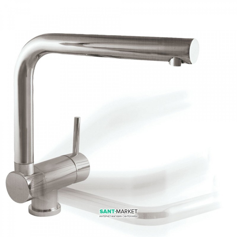 Смеситель для кухни Tres Top Tres colors однорычажный наклоняемый сталь 030335AC