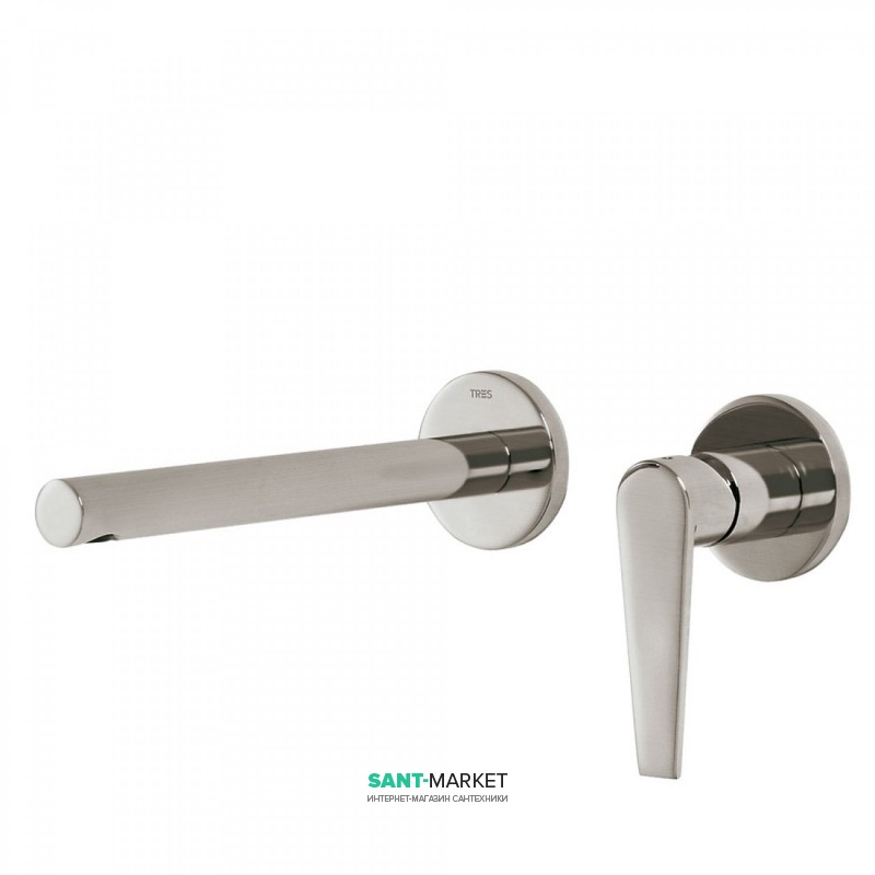 Смеситель для кухни Tres Top Tres colors однорычажный настенный сталь 20520002AC