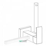 Тримач для рушників Tres Cuadro colors Вбудований Білий матовий 03412402BM