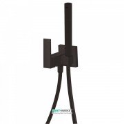 Гигиенический душ со смесителем встраиваемый Tres Cuadro colors черный матовый 00612301NM