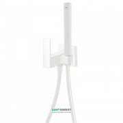 Гигиенический душ со смесителем встраиваемый Tres Cuadro colors белый матовый 00612301BM