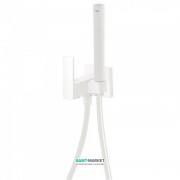 Гігієнічний душ зі змішувачем вбудований Tres Cuadro colors білий матовий 00612301BM