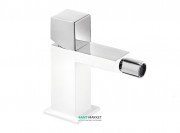 Смеситель для биде Tres Cuadro colors однорычажный белый/хром 00712001BL