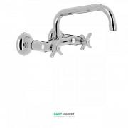 Змішувач для кухні Tres Tres-Сlasic двухвентильний настінний хром 24221501