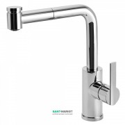 Змішувач для кухні Tres Lex-Tres одноважільний з висувною лійкою хром 181438