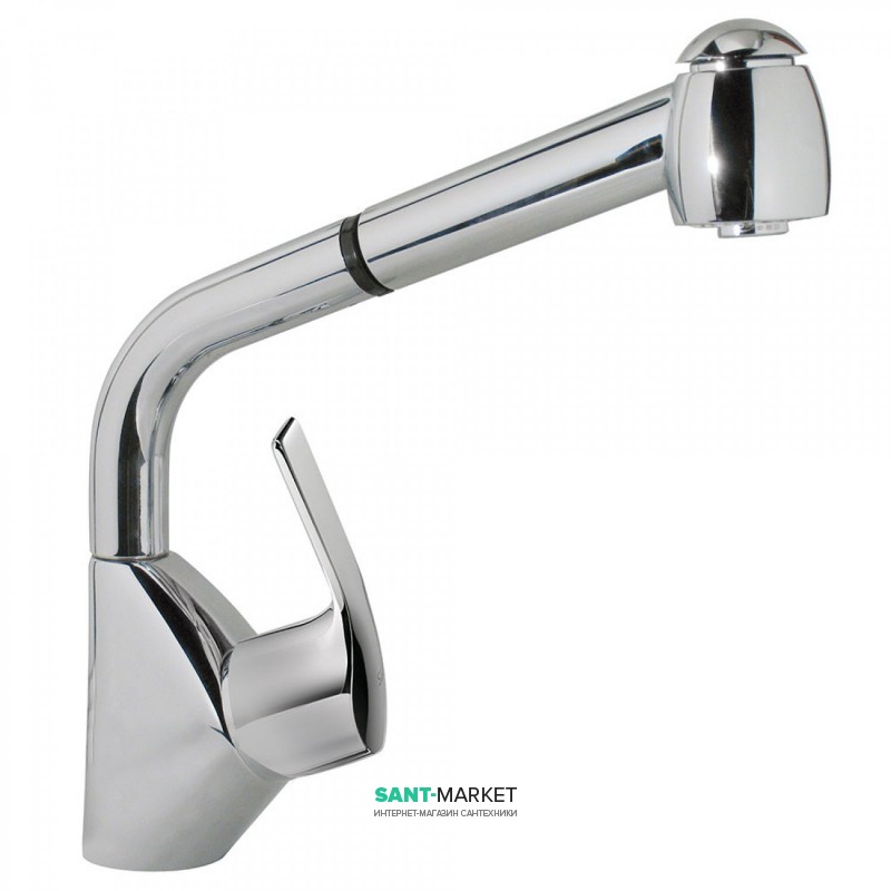 Змішувач для кухні Tres K-Tres одноважільний з висувною лійкою хром 06944401