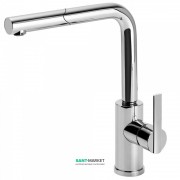 Смеситель для кухни Tres Lex-Tres однорычажный с выдвижной лейкой хром 181437