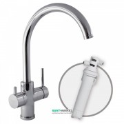 Смеситель для кухни Tres Top-Tres однорычажный с фильтром хром 03035501