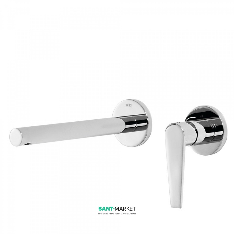 Змішувач для раковини Tres Class-Tres настінний одноважільний хром 20520002