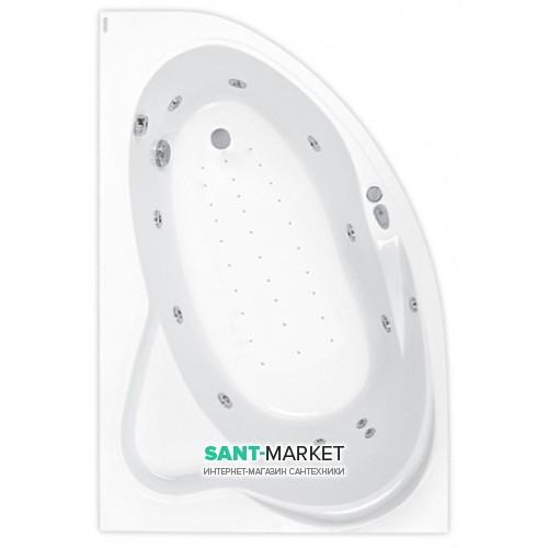 Ванна аэро- и гидромассажная акриловая PoolSpa Europa 165х105 L левая система Titanium белый PHA4810STTC0000