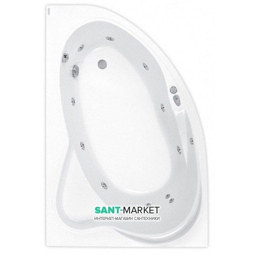 Ванна гідромасажна акрилова PoolSpa Europa 170х115 L ліва система Smart 1 білий PHAD210ST1C0000