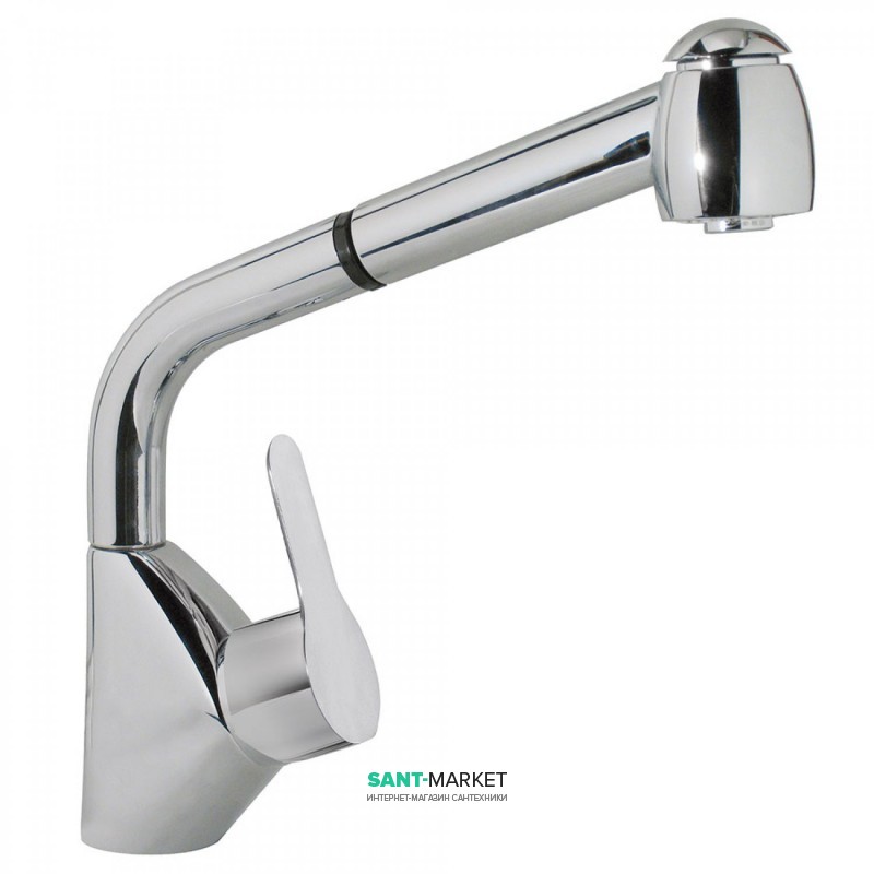 Смеситель для кухни Tres BM-Tres однорычажный с выдвижной лейкой хром 03944401