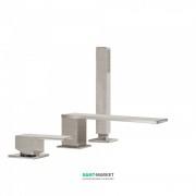 Смеситель для ванной Tres Cuadro colors однорычажный с ручным душем монтаж на борт ванны сталь 00616105AC