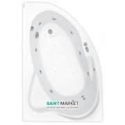 Ванна аеро- та гідромасажна акрилова PoolSpa Europa 165х105 L ліва система Smart 2 + білий PHA4810ST2C1960