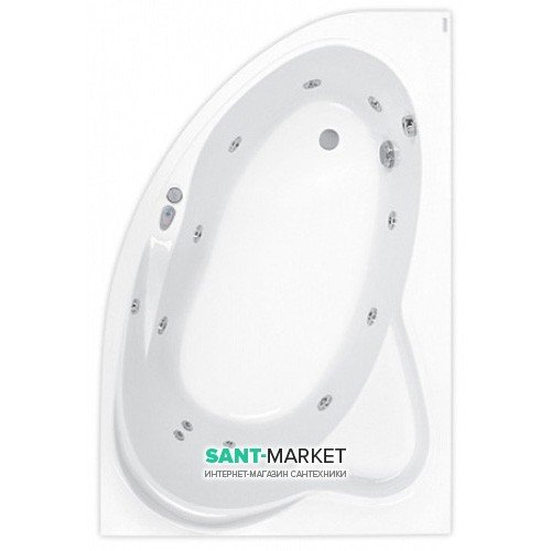 Ванна гідромасажна акрилова PoolSpa Europa 165х105 R права система Smart 1 білий PHA4610ST1C0000