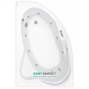 Ванна гидромассажная акриловая PoolSpa Europa 170х115 L левая система Smart 1 белый PHAD210ST1C0000