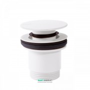 Донний клапан для раковини Tres Click-Clack білий матовий 24284001BM