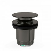 Донний клапан для раковини Tres Click-Clack чорний метал 24284001KM