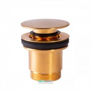 Донний клапан для раковини Tres Click-Clack матове золото 24284001OM