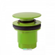 Донный клапан для раковины Tres Click-Clack зеленый 24284001VE