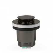 Донний клапан для раковини Tres Click-Clack чорний метал 24284002KM