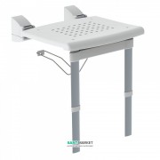 Сидіння для душа Tres з ніжками білий хром 03463630