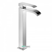 Змішувач для раковини Tres Cuadro Tres одноважільний з каскадним виливом хром 00681001