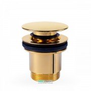 Донний клапан для раковини Tres Click-Clack золото 24284001OR